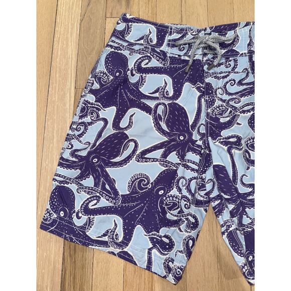 Vilebrequin Rare Mens Purple Squid Blu Swim Swimming Trunks Lined Board Shorts S - Picture 3 of 10